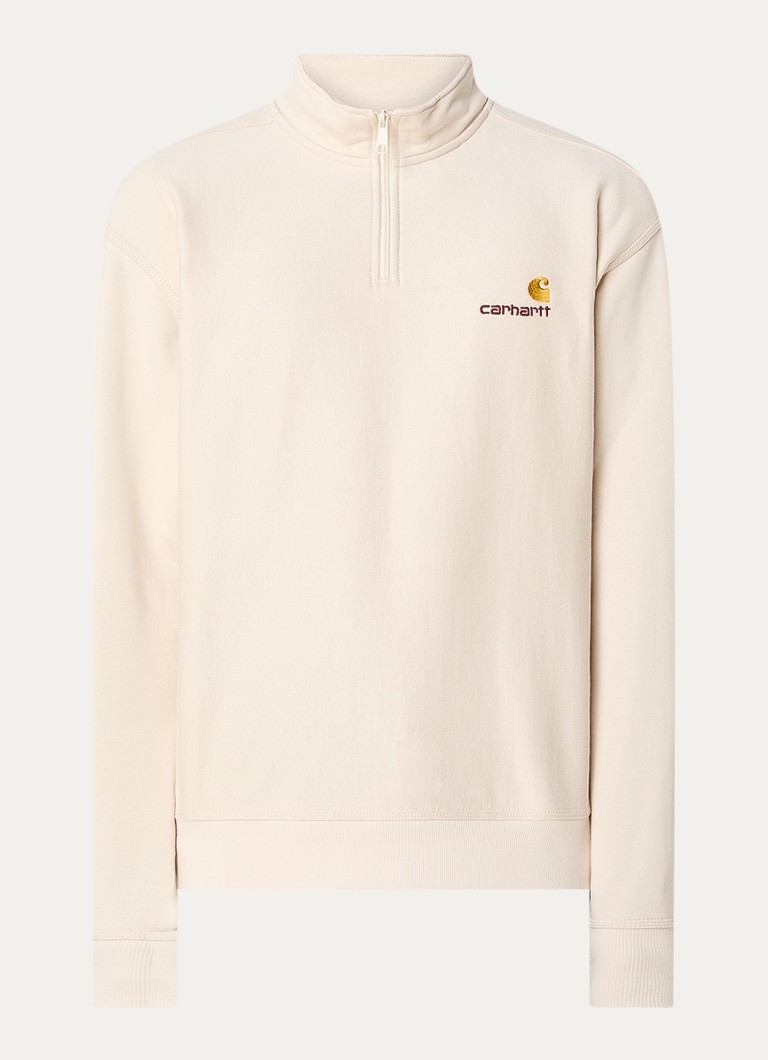 Hanorac cu fermoar și logo Carhartt WIP American Script