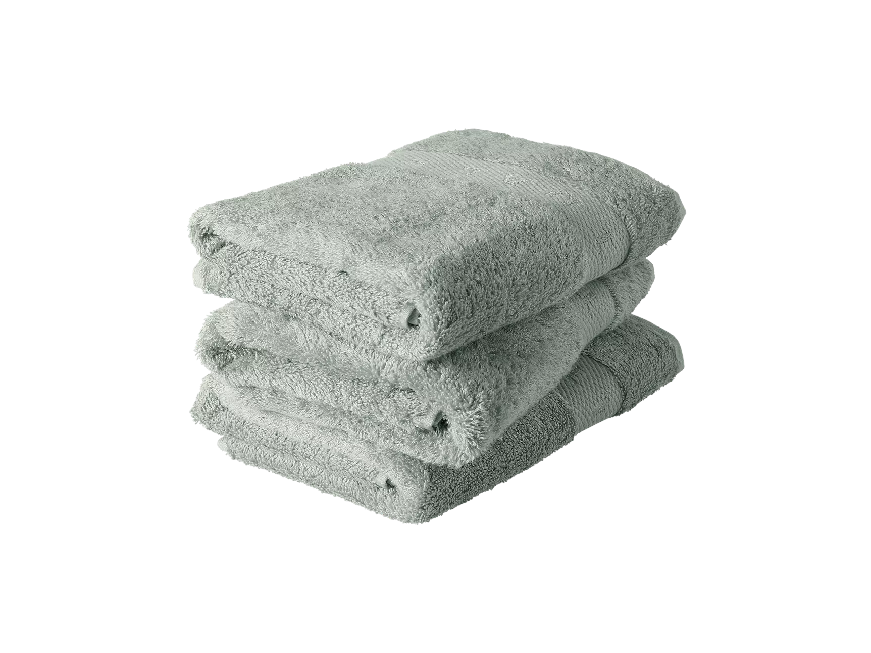 Serviette de toilette en coton ultra doux 50 x 100 cm, couleur jade brumeux