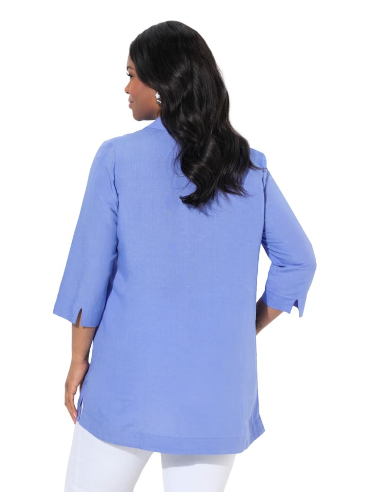 Ulla Popken Blusentop in graublau günstig kaufen