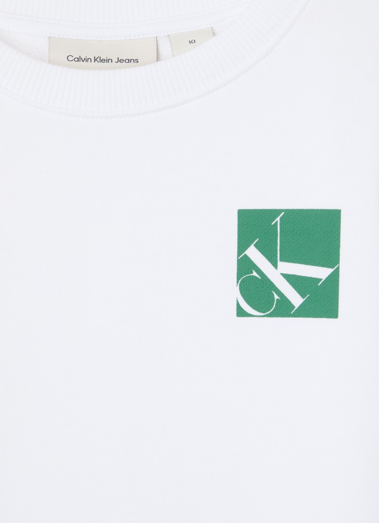 Calvin Klein džemper s printom logotipa