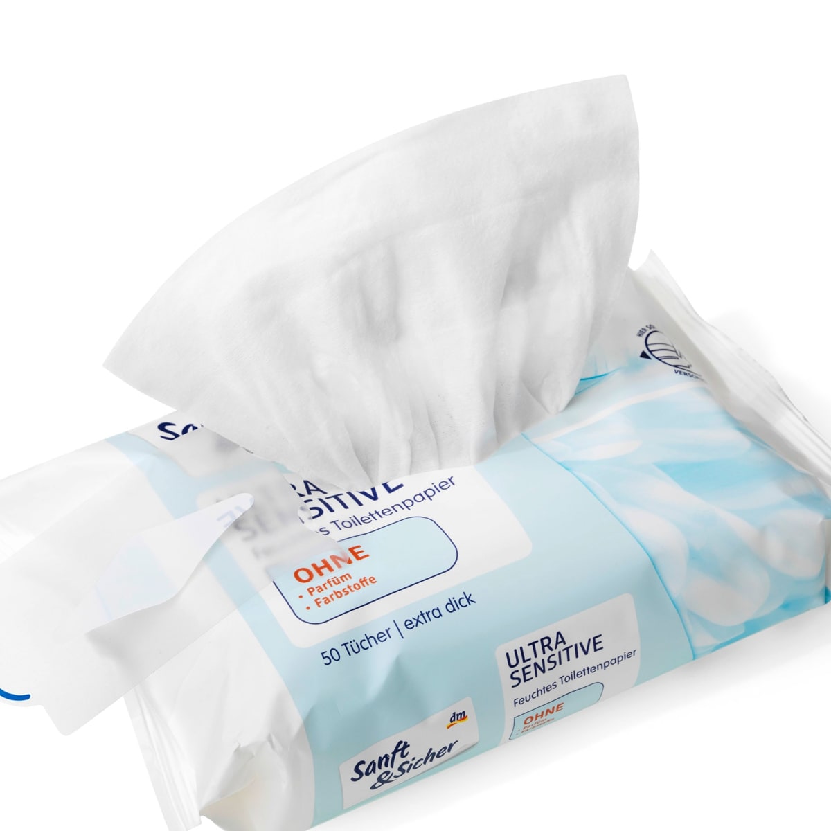 Feuchtes Toilettenpapier Ultra Sensitiv Doppelpack (2x50 St), 100 St