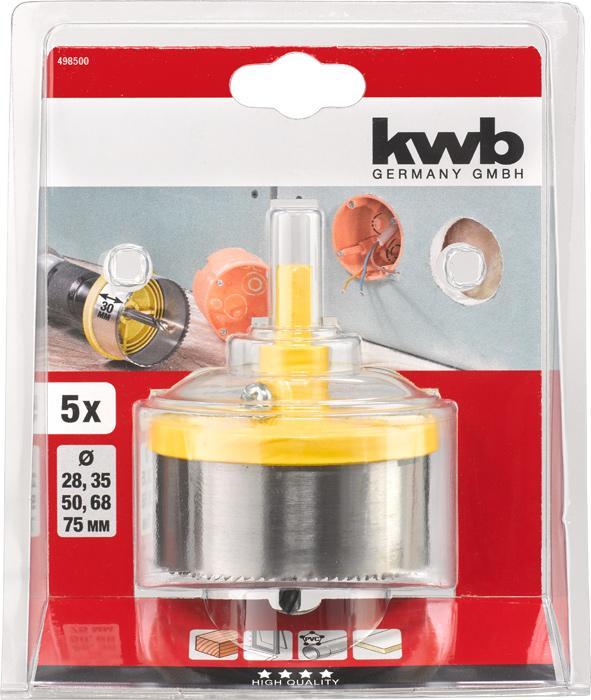 kwb Mehrkranzlochsägen Set 5-teilig
