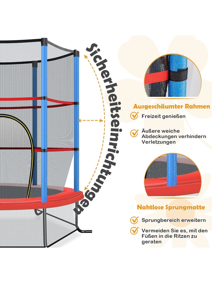 COSTWAY Gartentrampolin in Blau günstig kaufen onesize