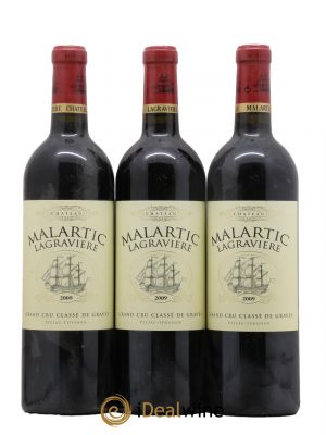 Château Malartic-Lagravière Cru Classé de Graves  2009 - Lot de 3 Bouteilles