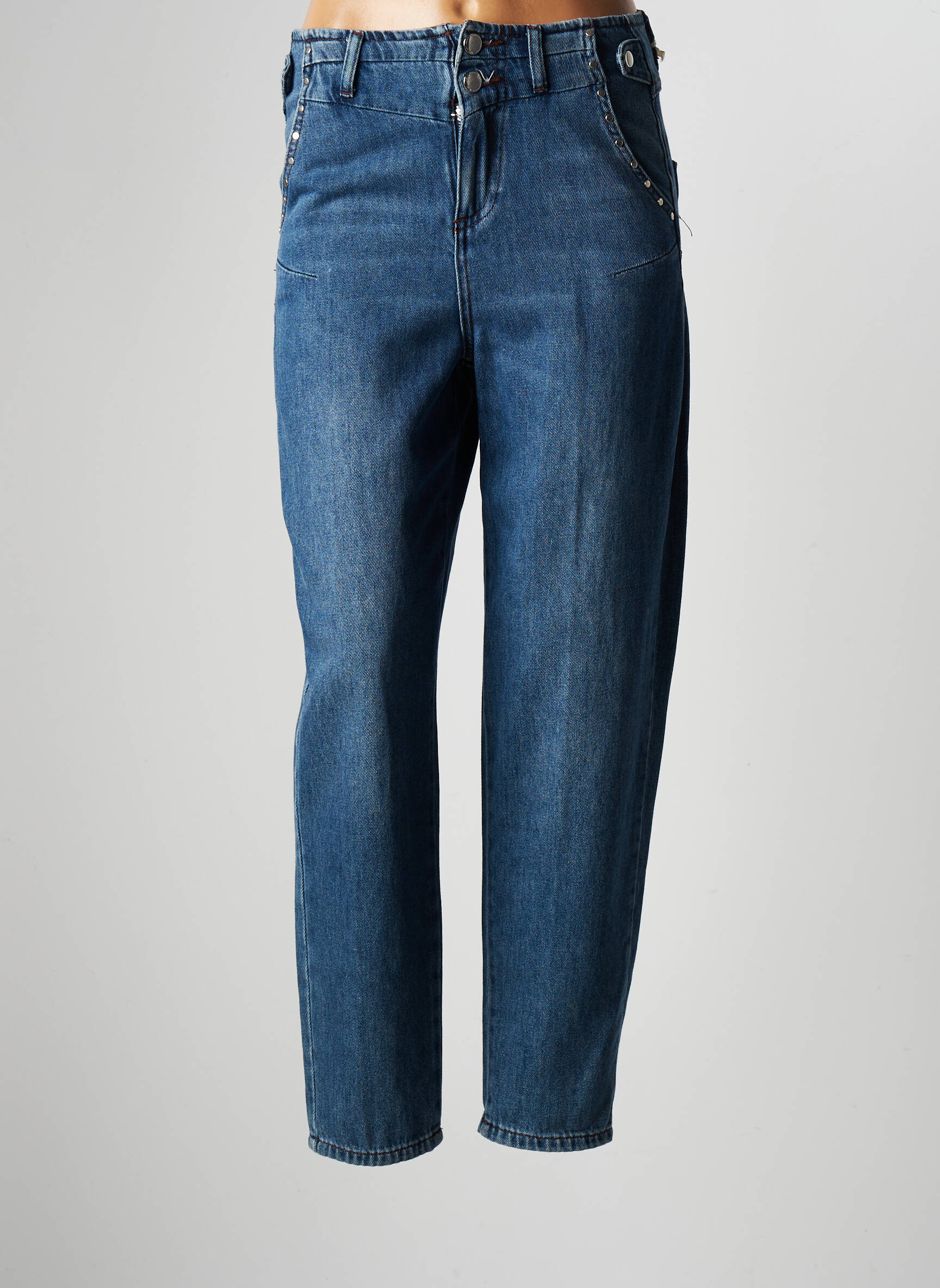 Bsb Jeans Coupe Large Femme couleur bleu