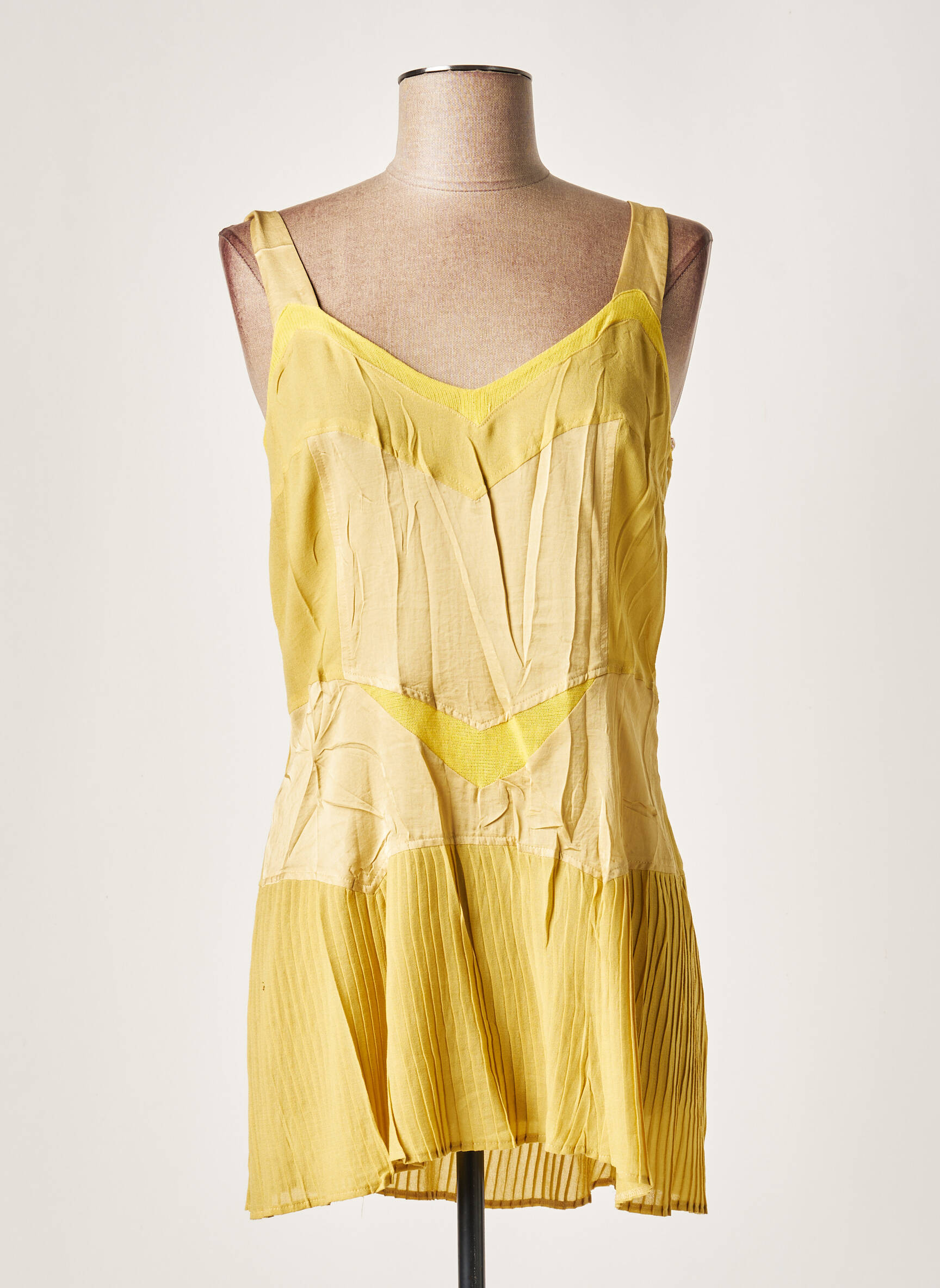 Lauren Vidal Tuniquesansmanche Femme couleur jaune