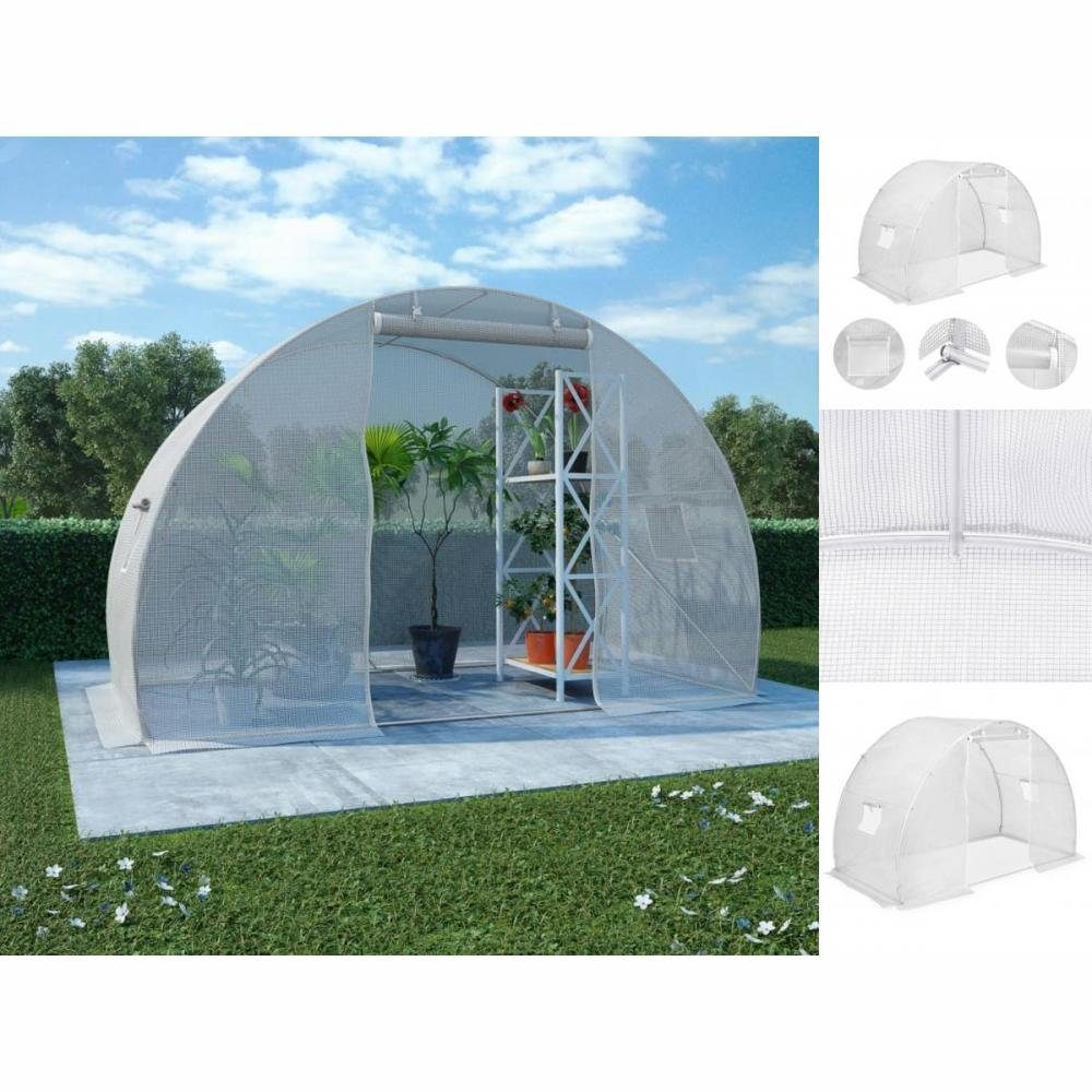 vidaXL Gewächshaus Gewächshaus 4,5 m² 300150200 cm