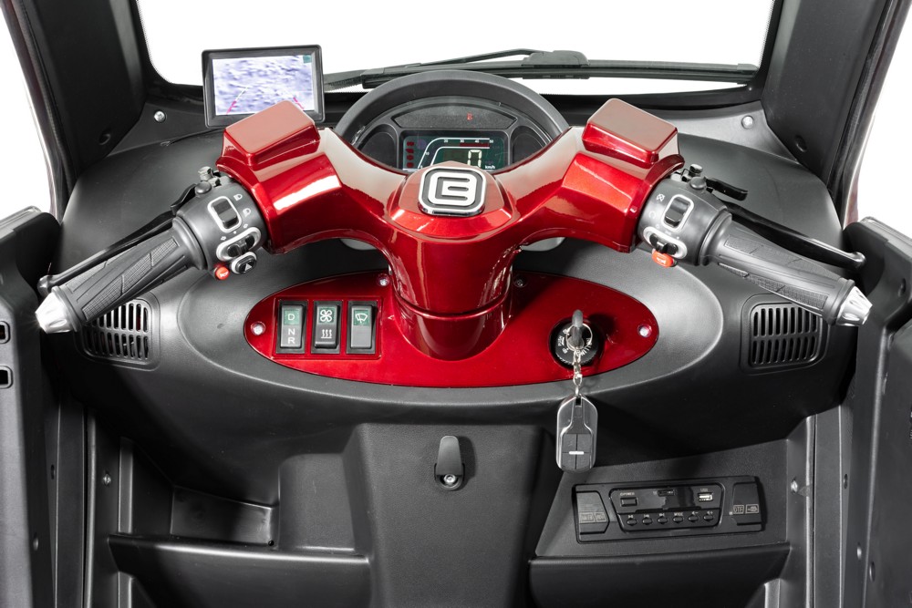Econelo Elektro Kabinenroller Nelo 3.1 45 km/h bordeauxrot
