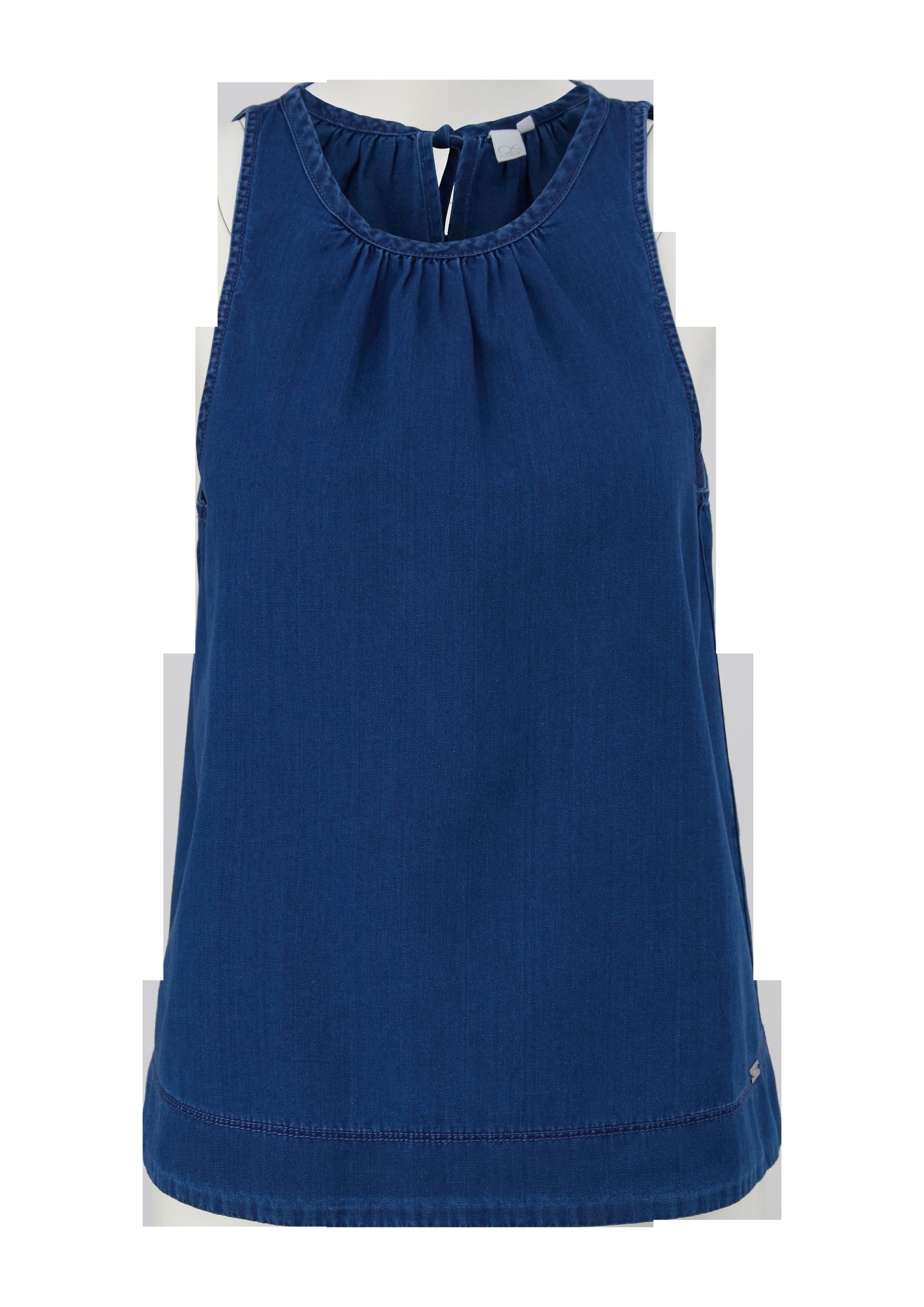 Light Denim-Bluse mit Raffung  2128599-59Y8