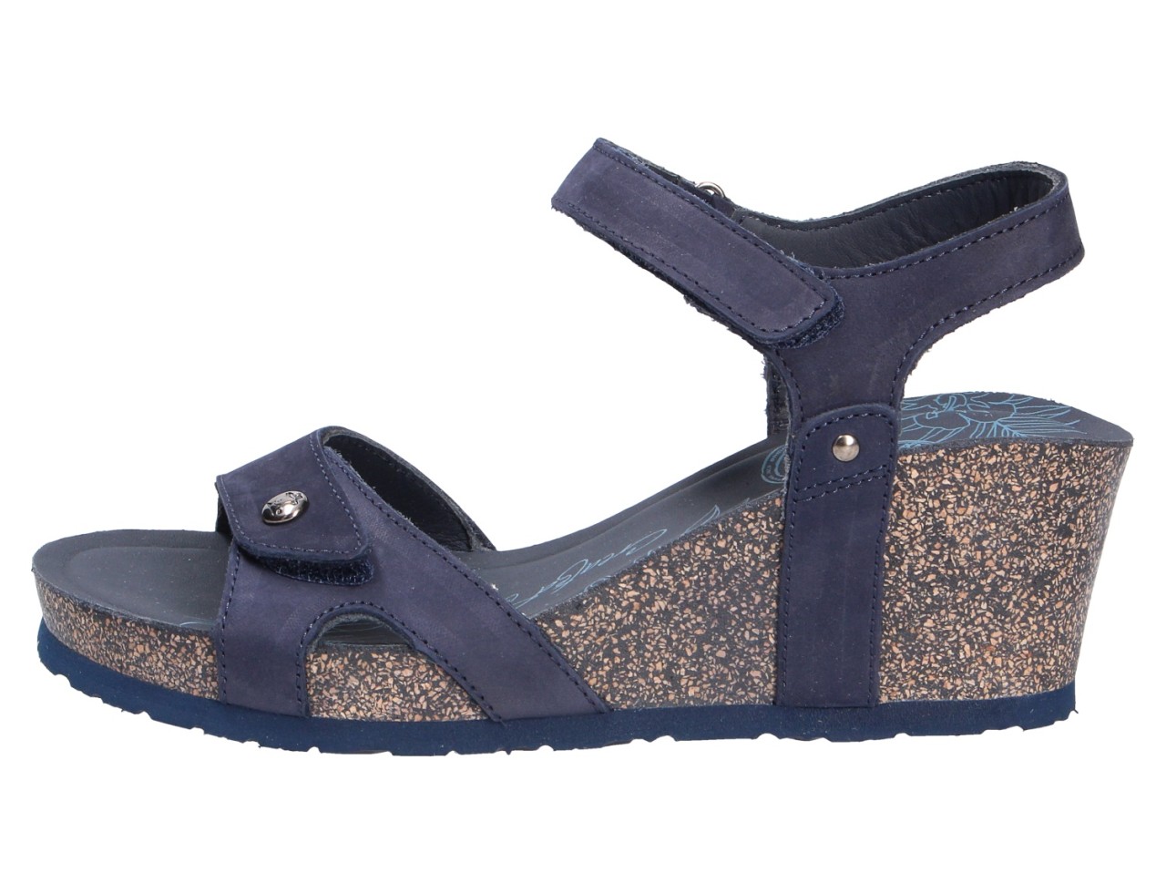 PANAMA JACK Keilsandalen blau Julia Basics B10 Nobuck