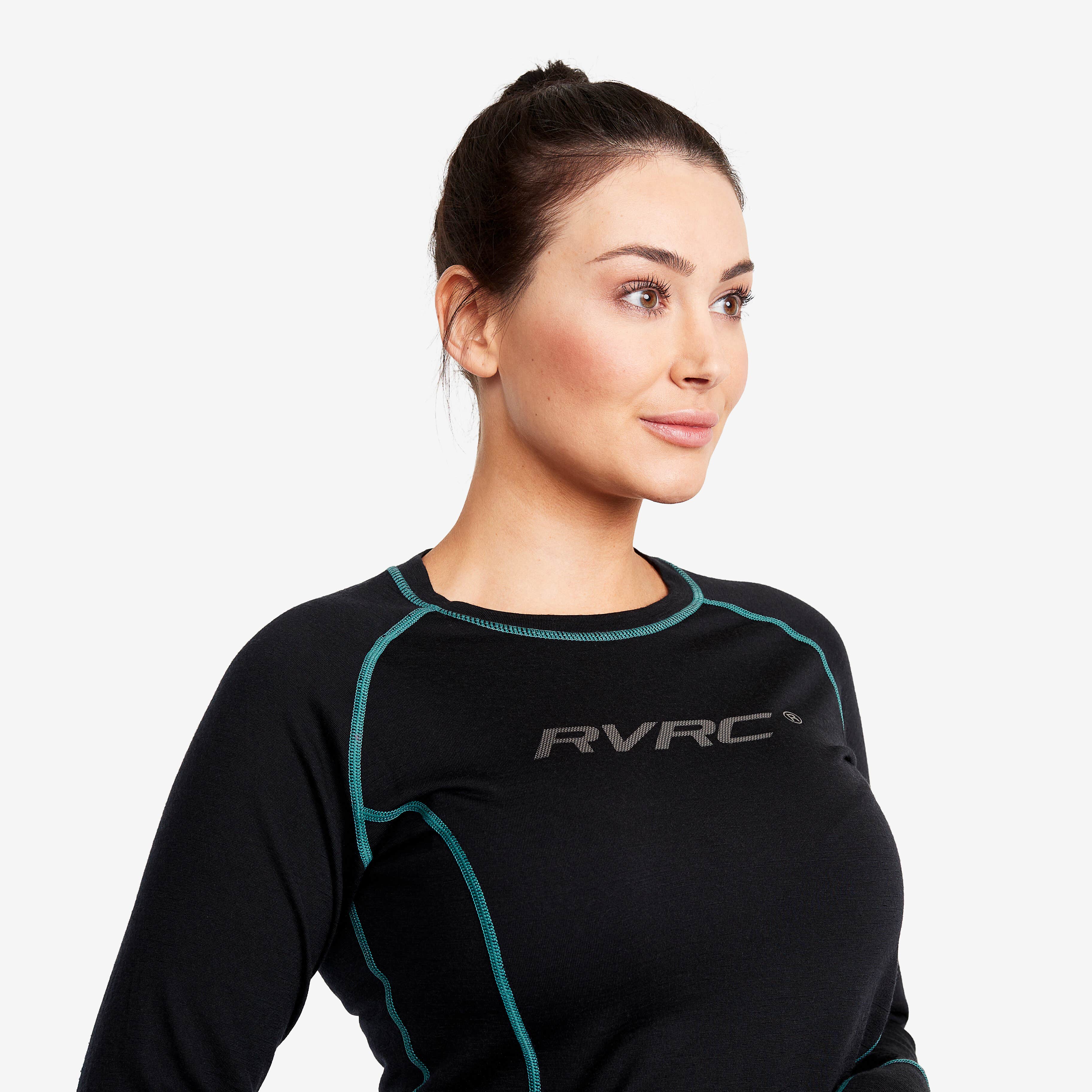 Outright Merino Top Femme Black