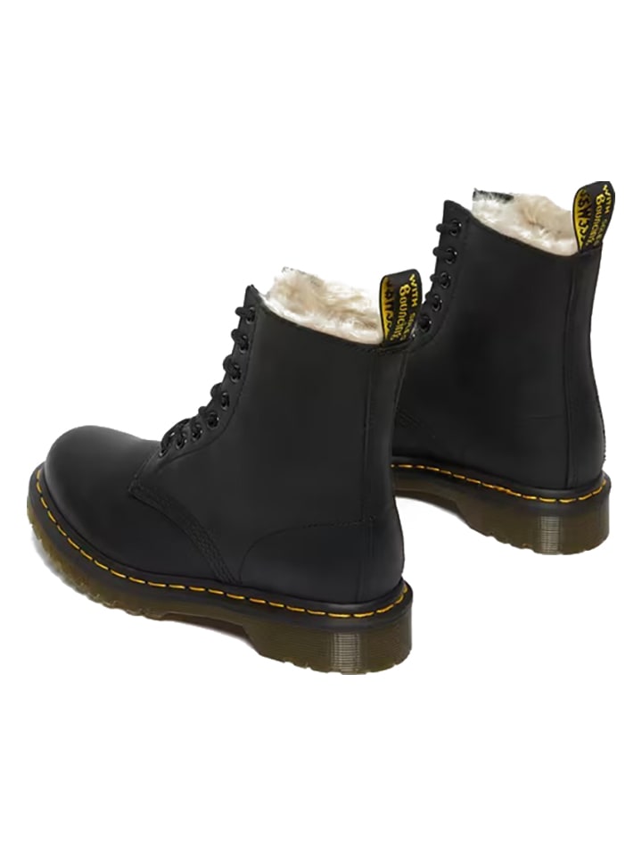 Dr. Martens Leder-Boots in Schwarz günstig kaufen