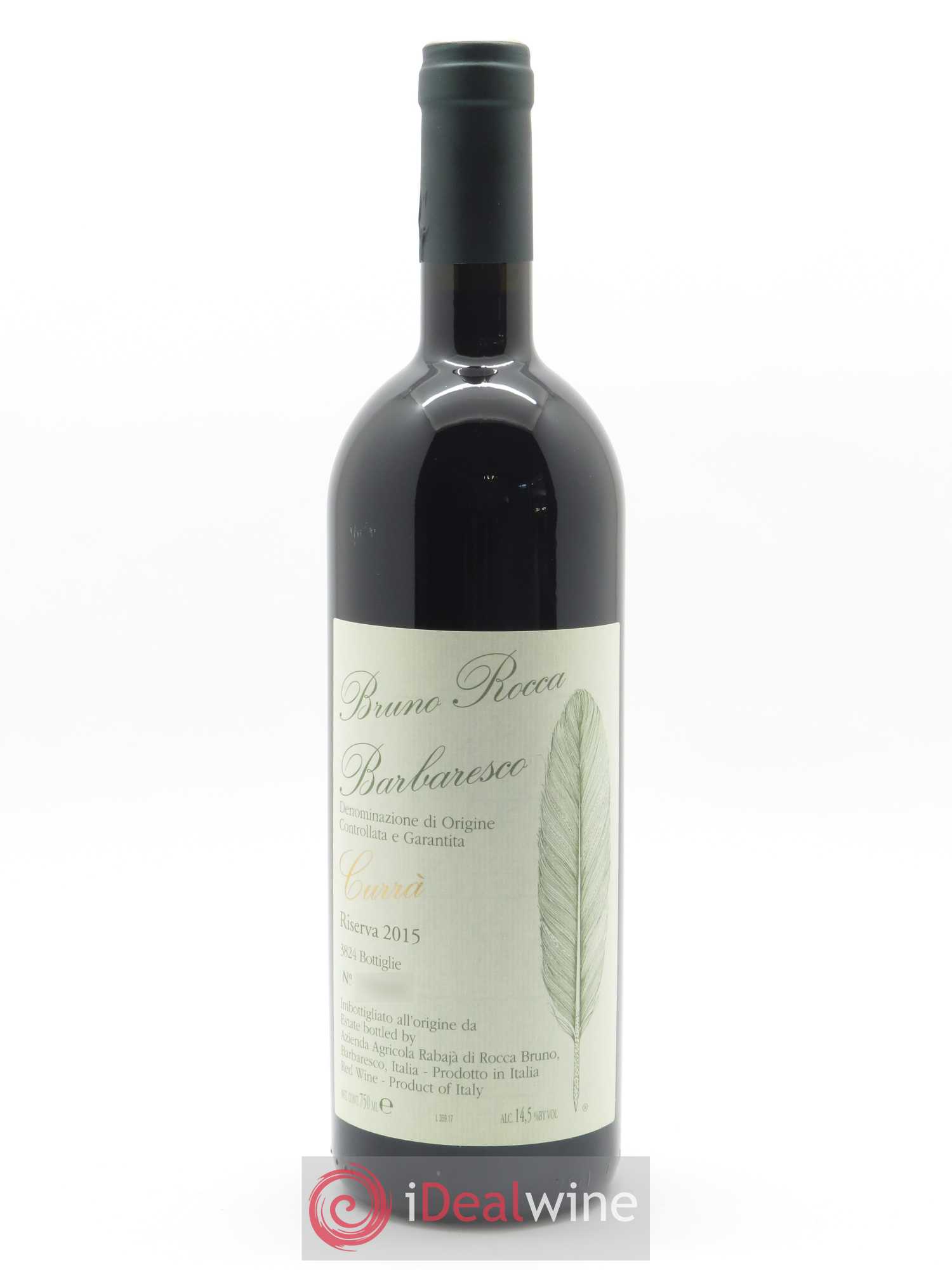 Barbaresco DOCG Currà Riserva Bruno Rocca  2015 - Lot de 1 Bouteille