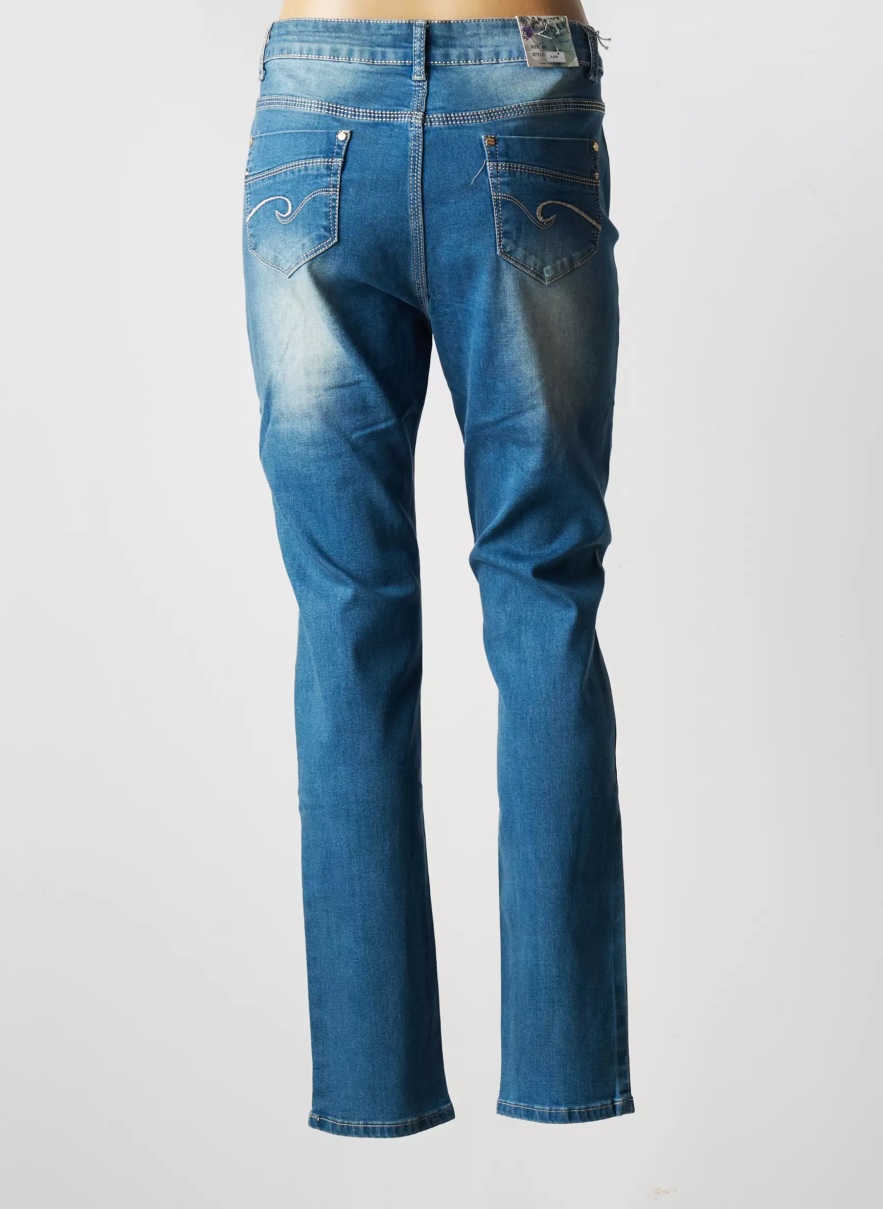 X Max Jeans Coupe Slim Femme couleur bleu