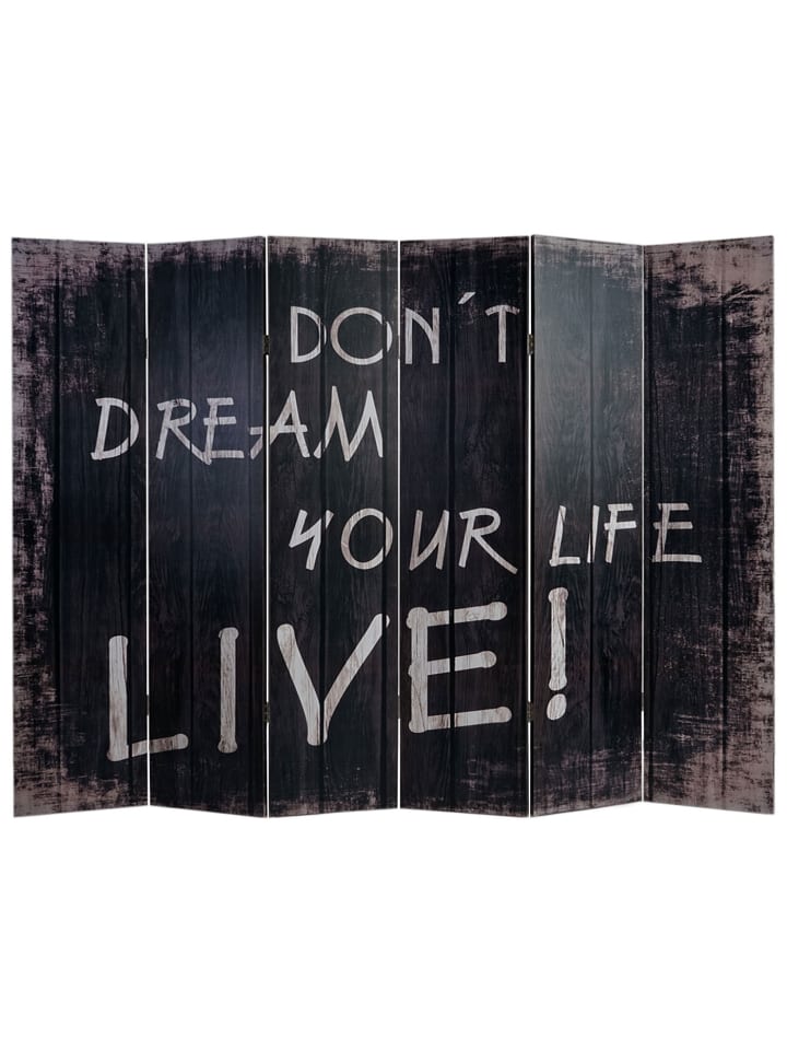 MCW Foto-Paravent im Shabby-Look, 180x240cm, Spruch günstig kaufen onesize