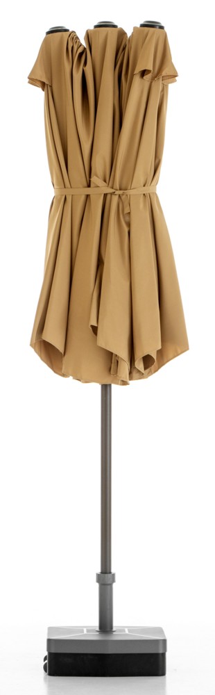 Solax Sunshine XXL-Oval-Sonnenschirm, beige/natur