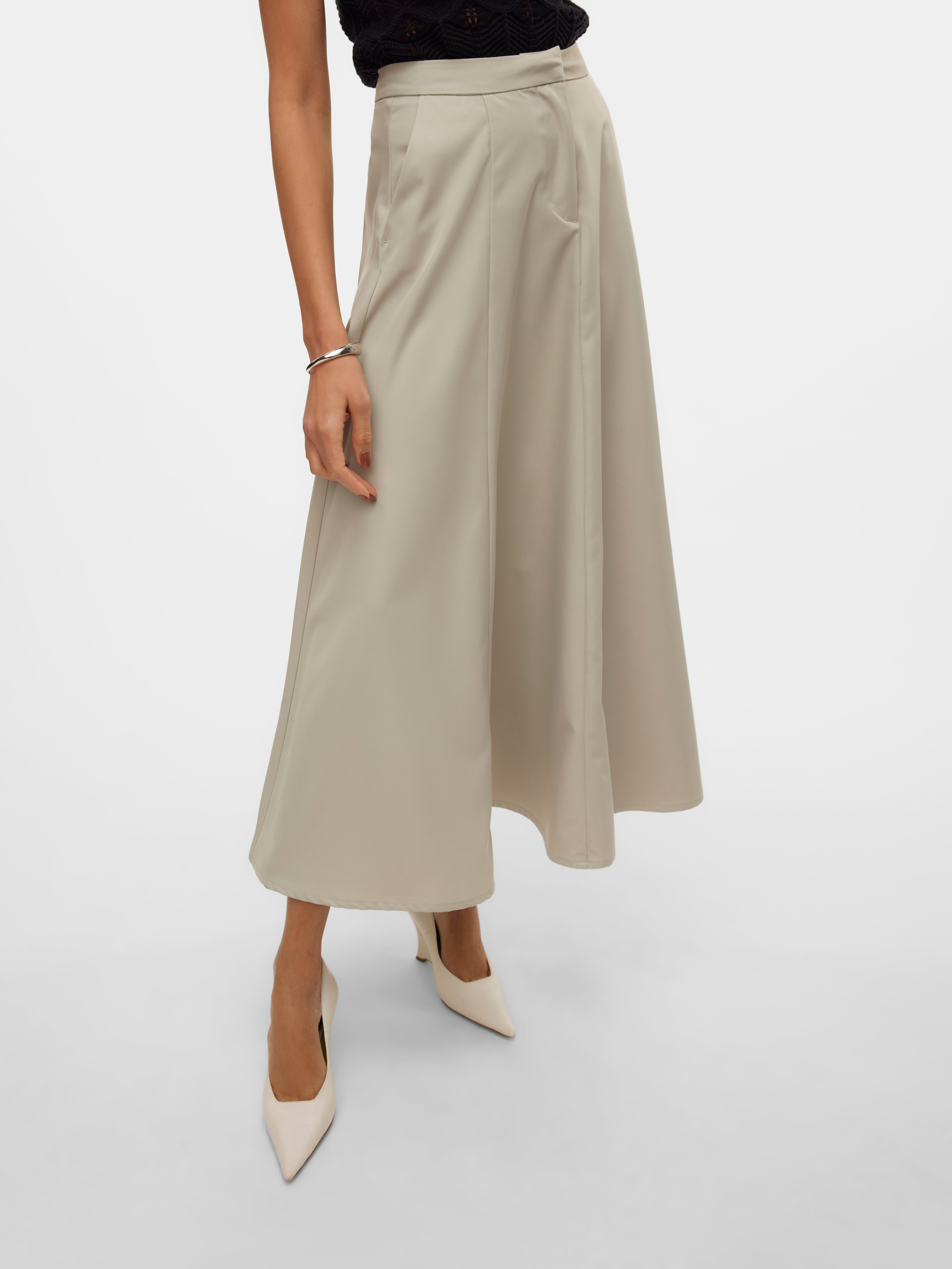 VMTARA Hohe Taille Langer Rock