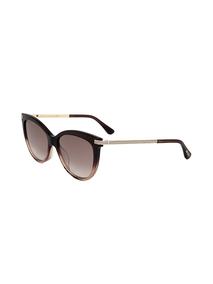 Jimmy Choo Damen-Sonnenbrille in Schwarz-Braun/ Gold günstig kaufen 56