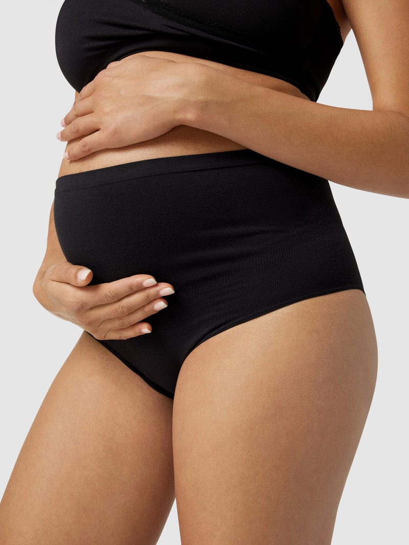 Umstands-Slip aus Baumwoll-Mix im 2er-Pack in schwarz