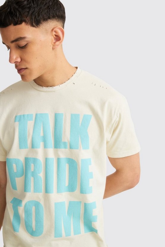 Kastiges zerrissenes Pride T-Shirt
