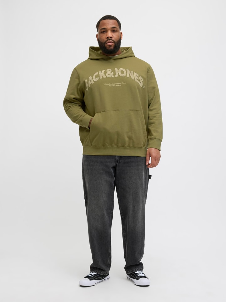 JACK & JONES PLUS Kapuzenpullover in Cedar günstig kaufen