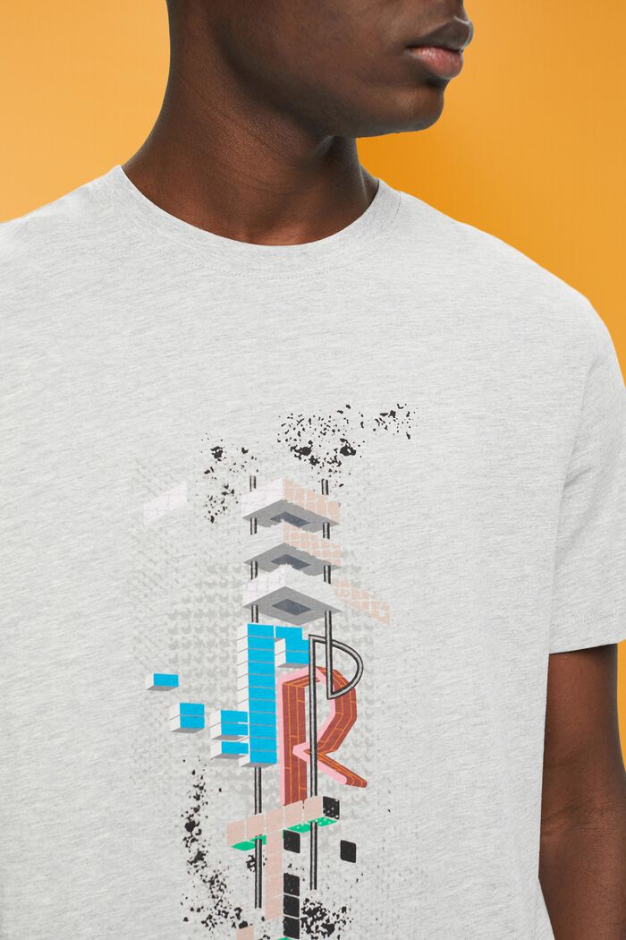 Schmal geschnittenes T-Shirt mit Print vorne