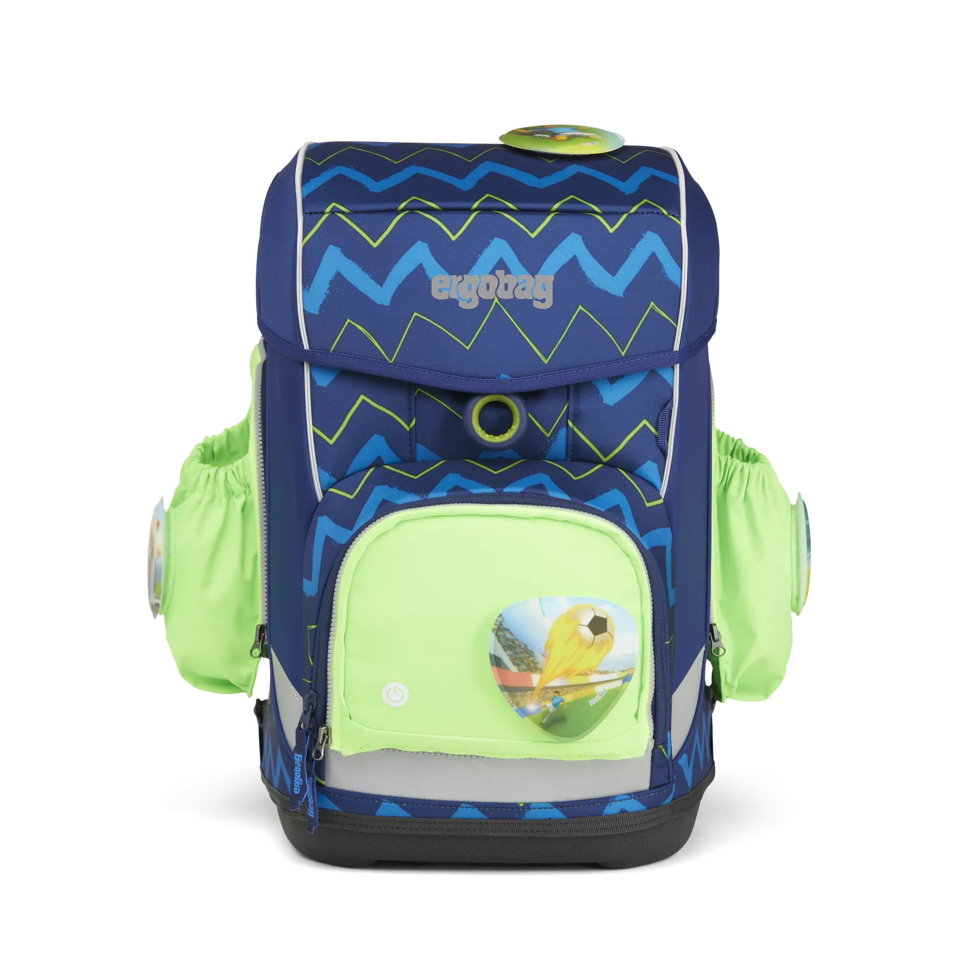 ergobag Fluo LED Seitentaschen-Set Grün