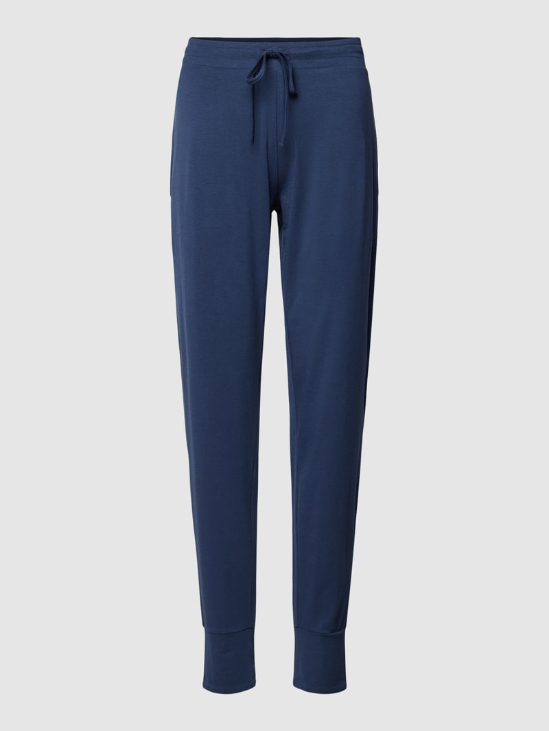Pyjama-Hose mit elastischem Bund in marineblau