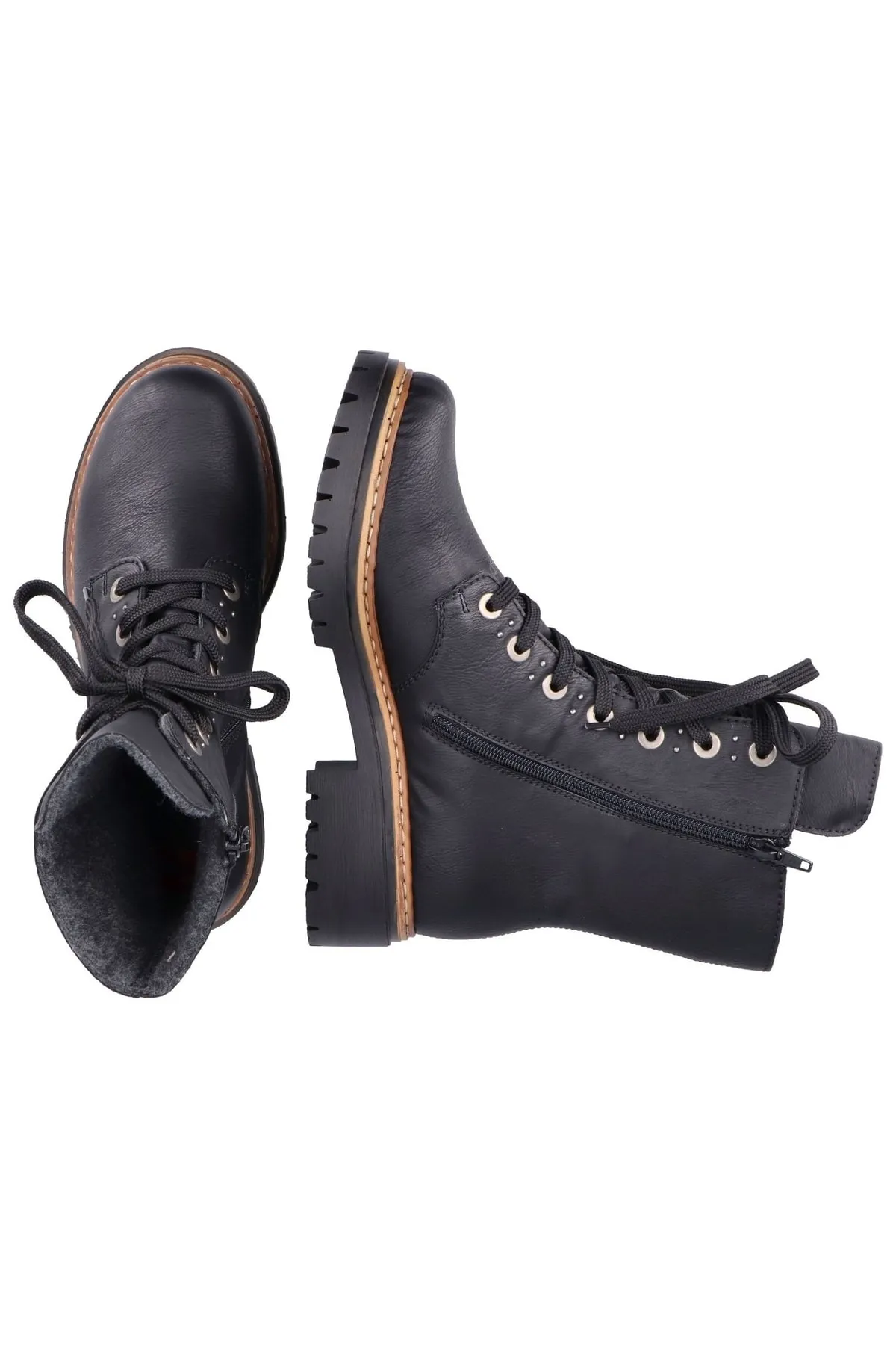 Rieker  Stiefelette - Schwarz - Blockabsatz