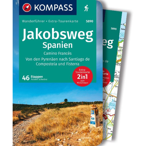 KOMPASS WANDERFÜHRER JAKOBSWEG SPANIEN, CAMINO FRANCÉS