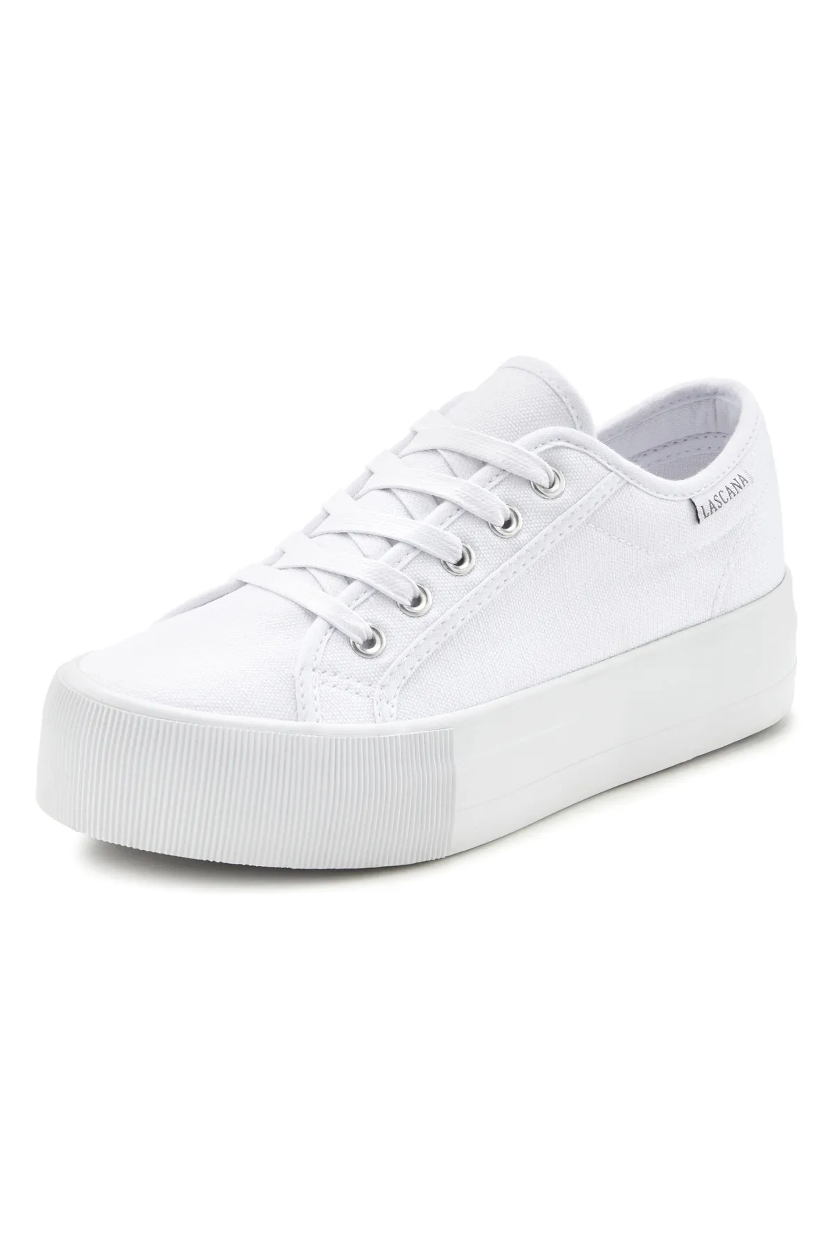 LASCANA  Sneaker - Weiß - Plateau Absatz