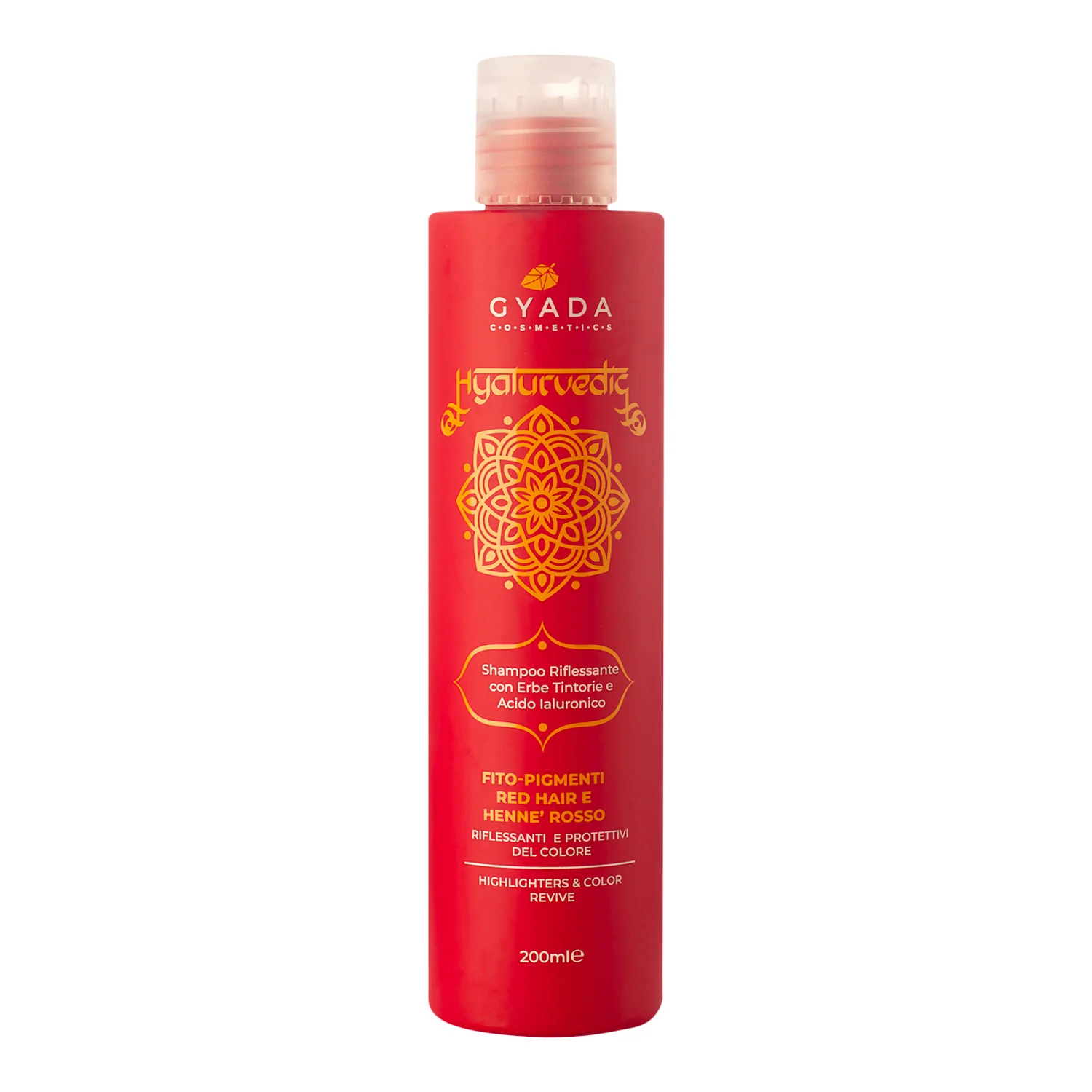 Champú de ácido hialurvédico para cabello rojo - Champú protector del color