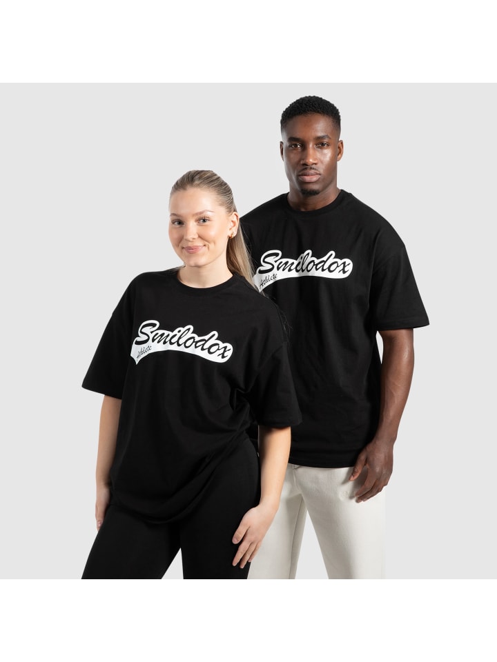 SMILODOX Unisex T-Shirt Macey in Schwarz günstig kaufen