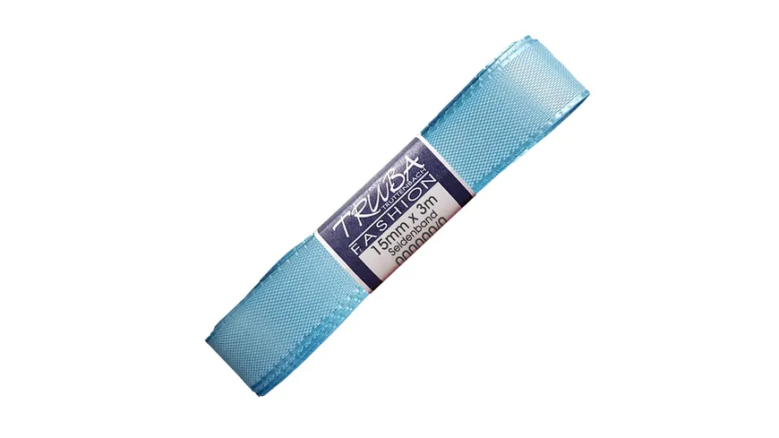 TRUBA Seidenband mit Webkante hellblau 0404-1529-0003 3 m hellblau