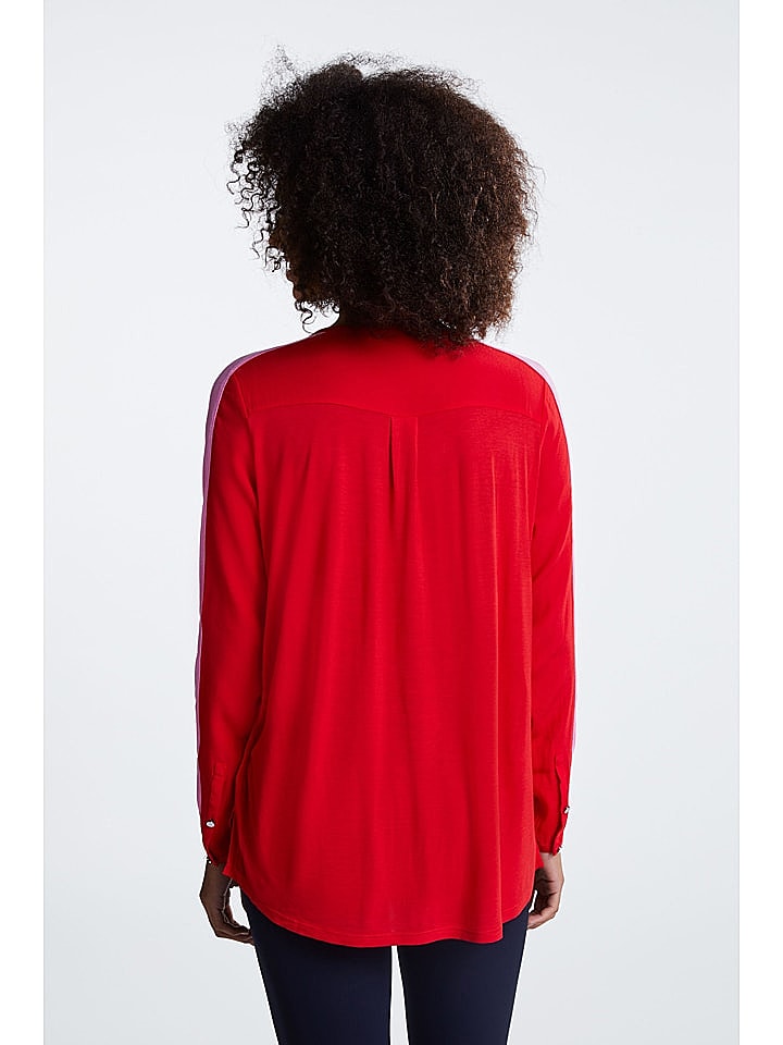 Oui Bluse in Rot/ Rosa günstig kaufen 36