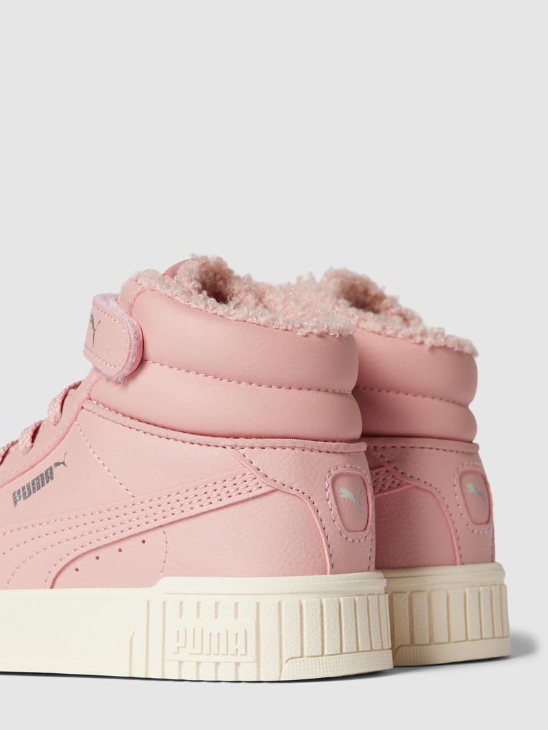 High Top Sneaker mit Label-Detail Modell 'Carina' in pink