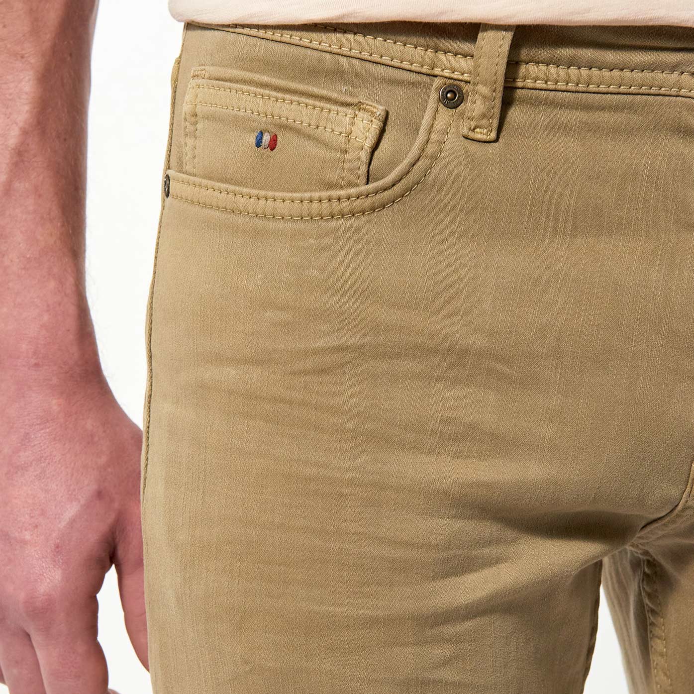 DAXKO  Jean slim beige Homme