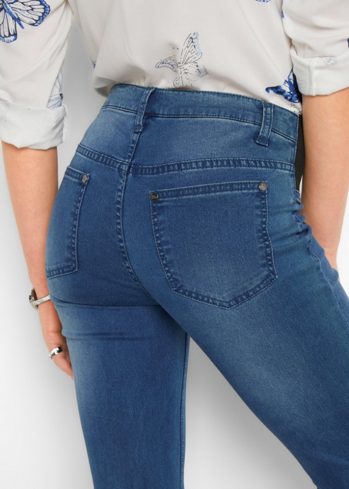 Jeans mit bequemem Bund