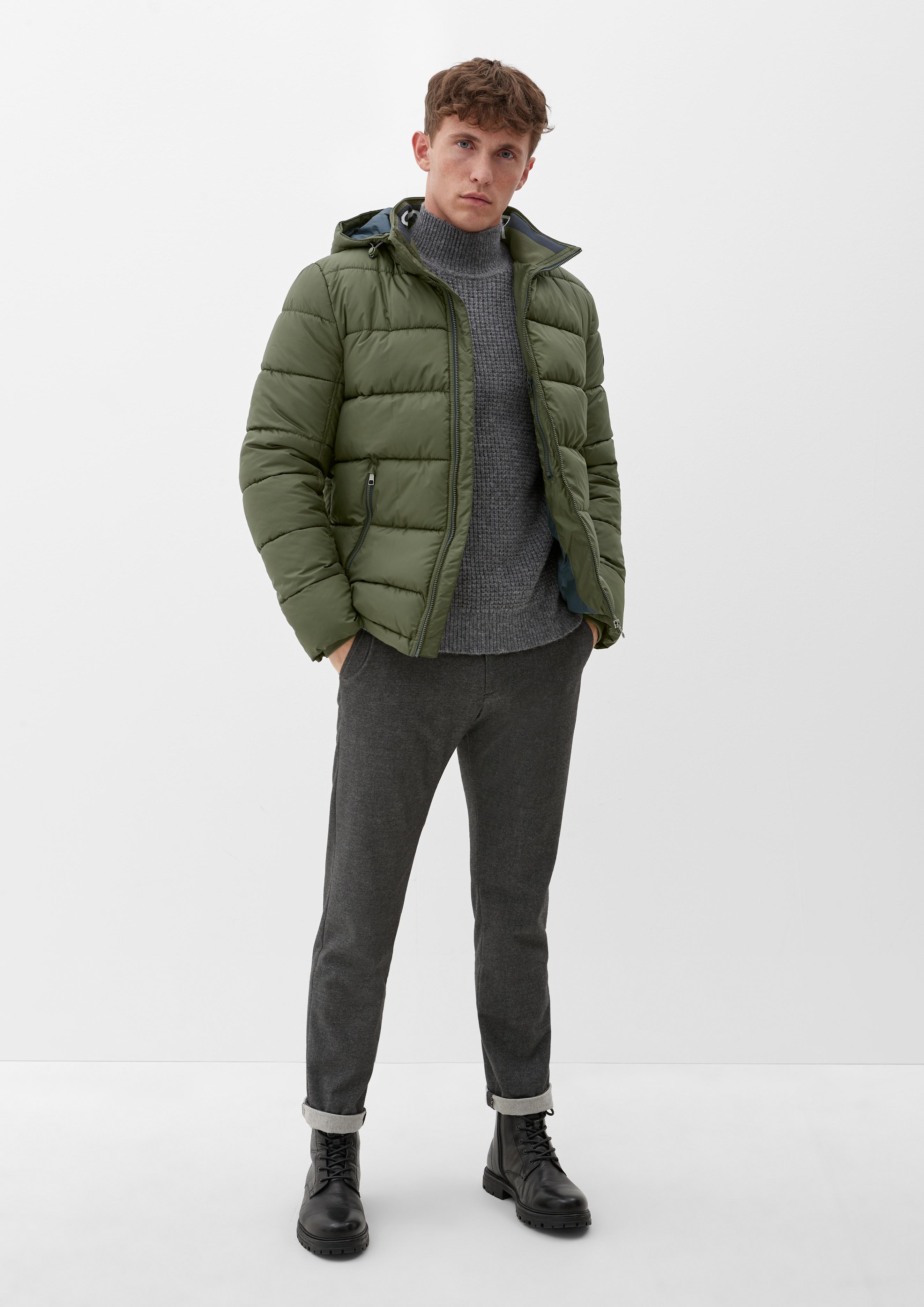 Kapuzenjacke mit Steppung  2123184-7940