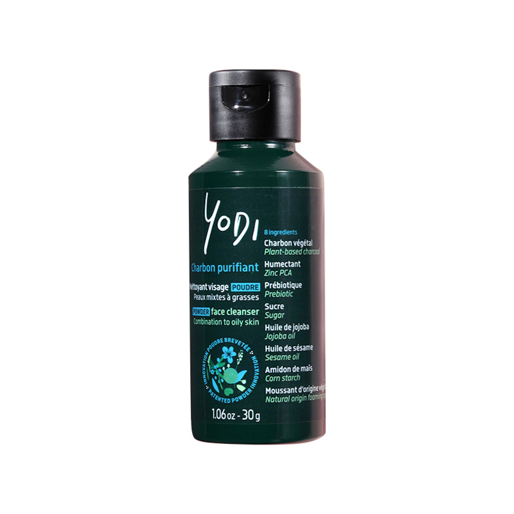 Yodi Charbon Purifiant  Nettoyant visage en Poudre au Prébiotique Nettoyant