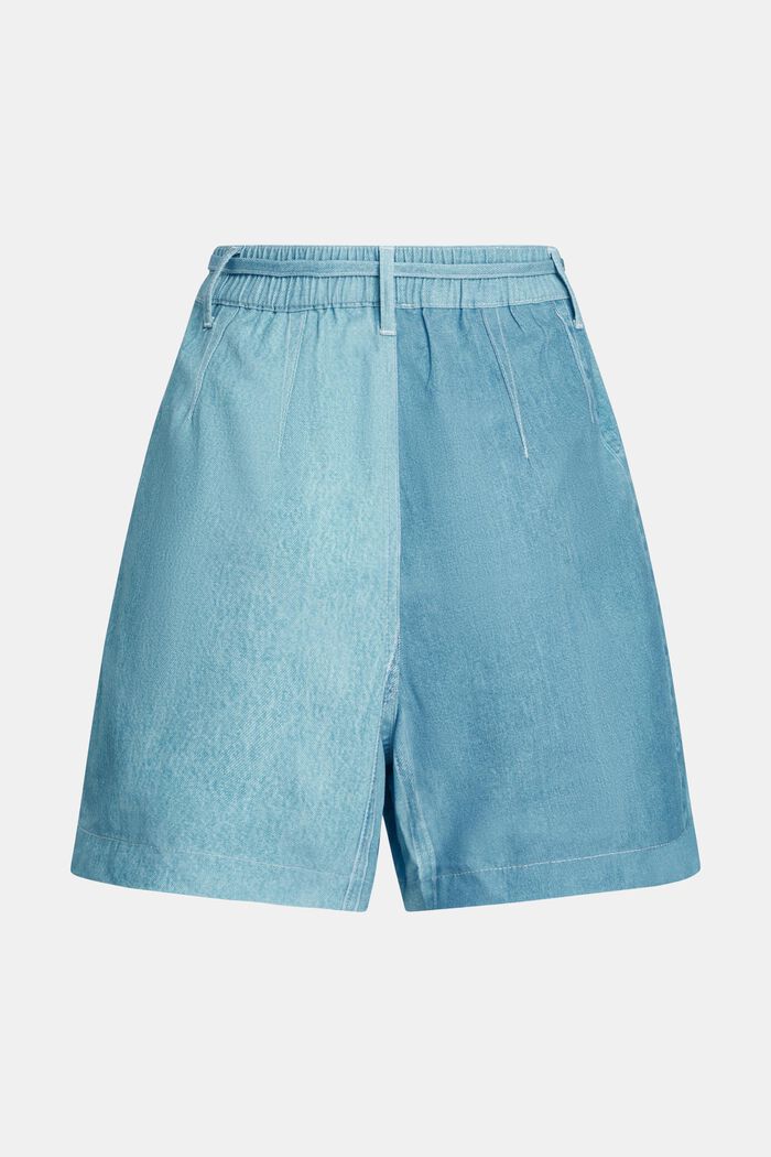 Shorts mit Allover Denim-Print