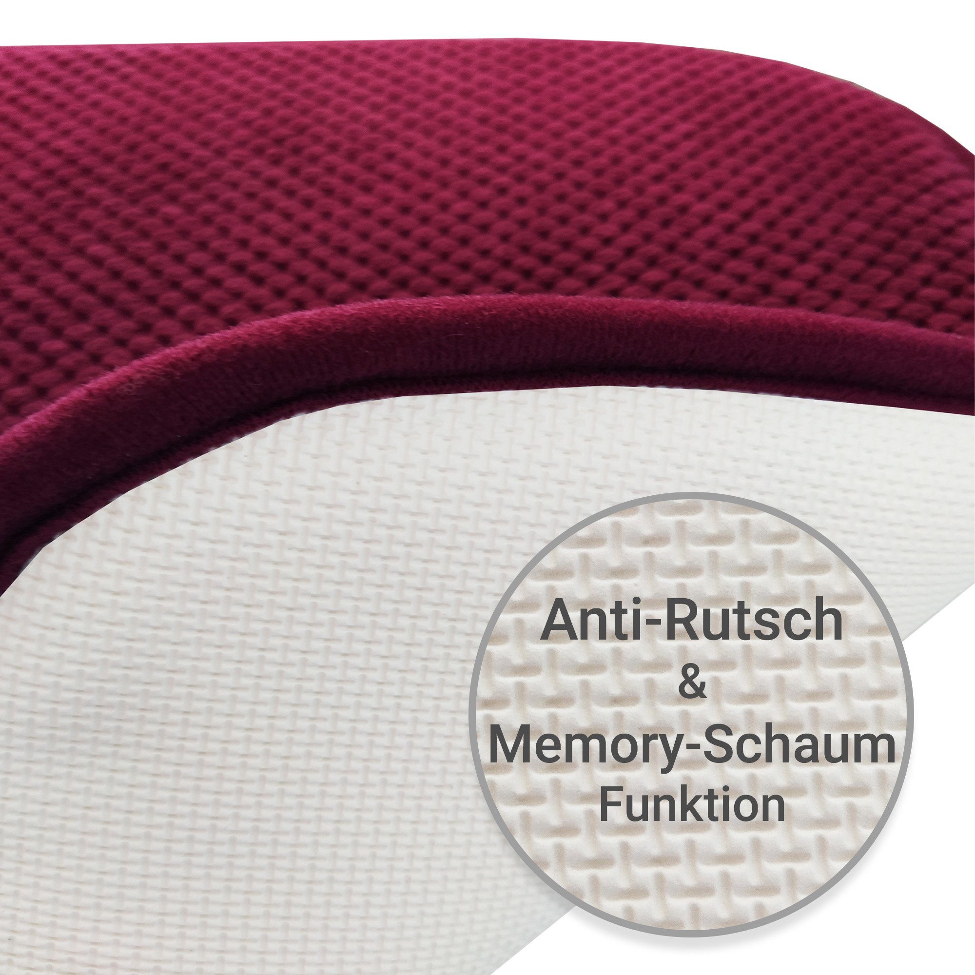 TRISENS Stuhlkissen Nika, Gel-Kissen Set 40x40 - Stuhlkissen mit modernem Memory-Schaumstoff
