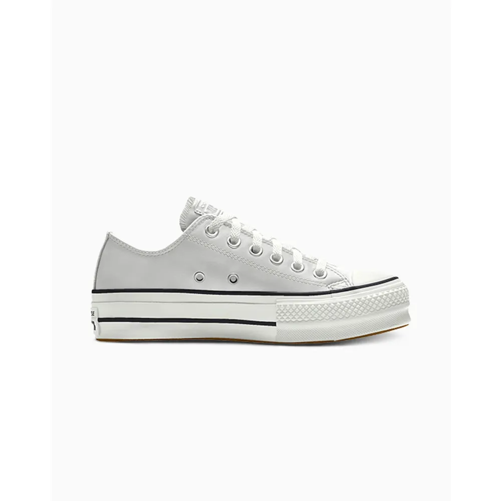 Converse Custom Chuck Taylor All Star Lift Platform Leather By You 173159CSP24_FOSSILIZED_SC / grau