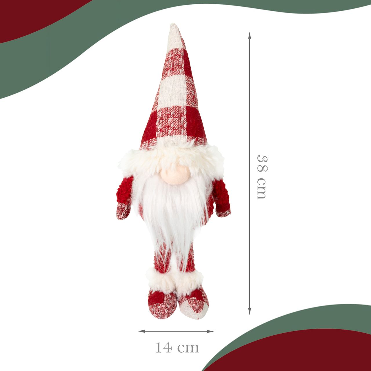 Lemodo dekorativer Textilwichtel 38 cm hoch