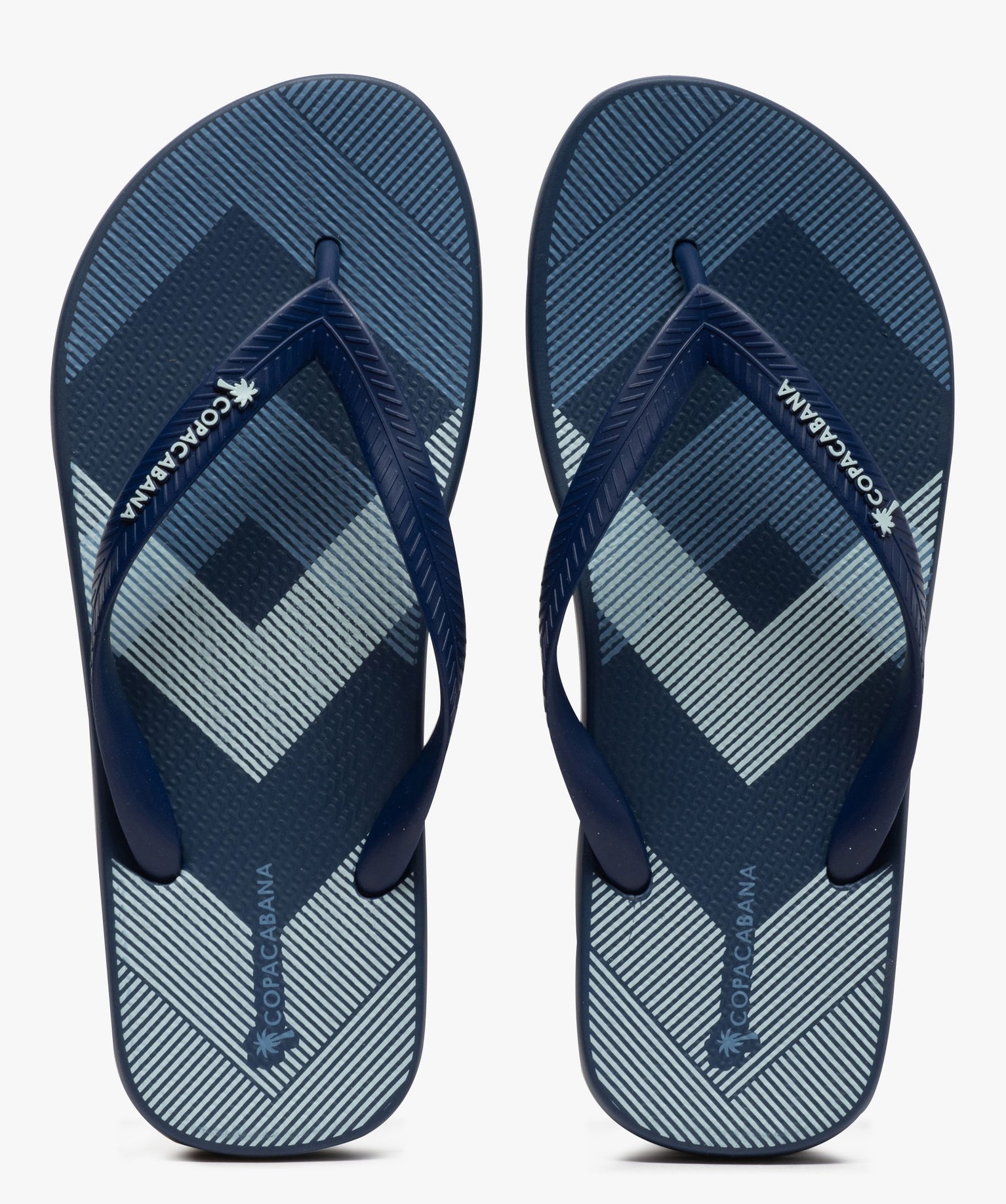 Tongs homme décor graphique - Copacabana bleu | GEMO
