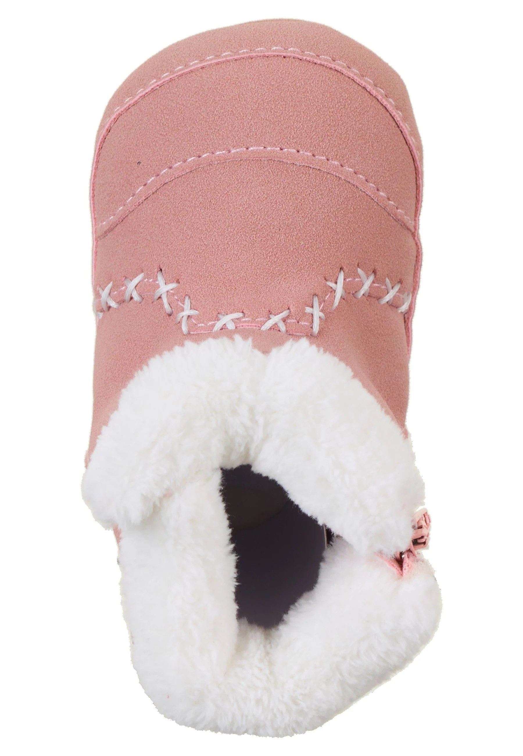 Baby-Stiefel aus Kunstleder uni, rutschfeste Sohle