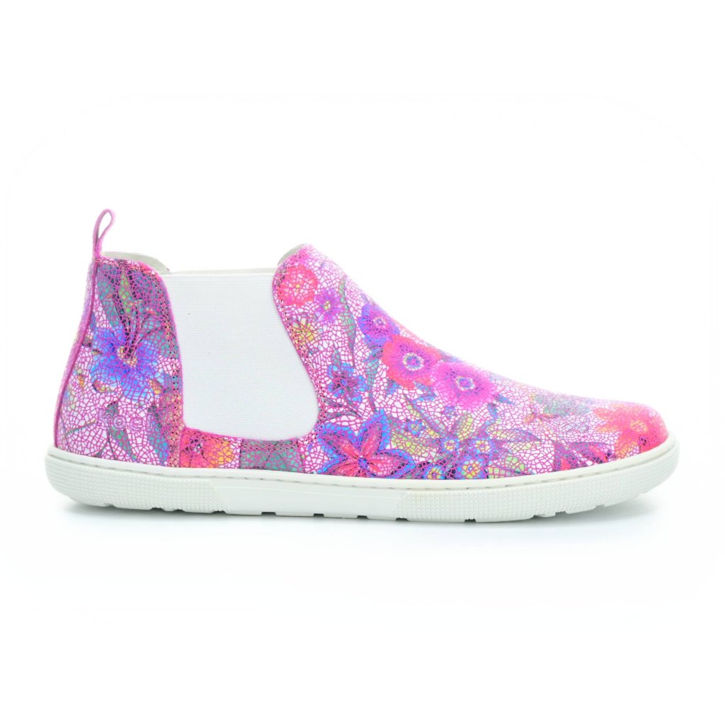Koel4kids Farin Fantasy Fuchsia Flowers 08L017.001-650 niedrige Chelsea Barfußschuhe