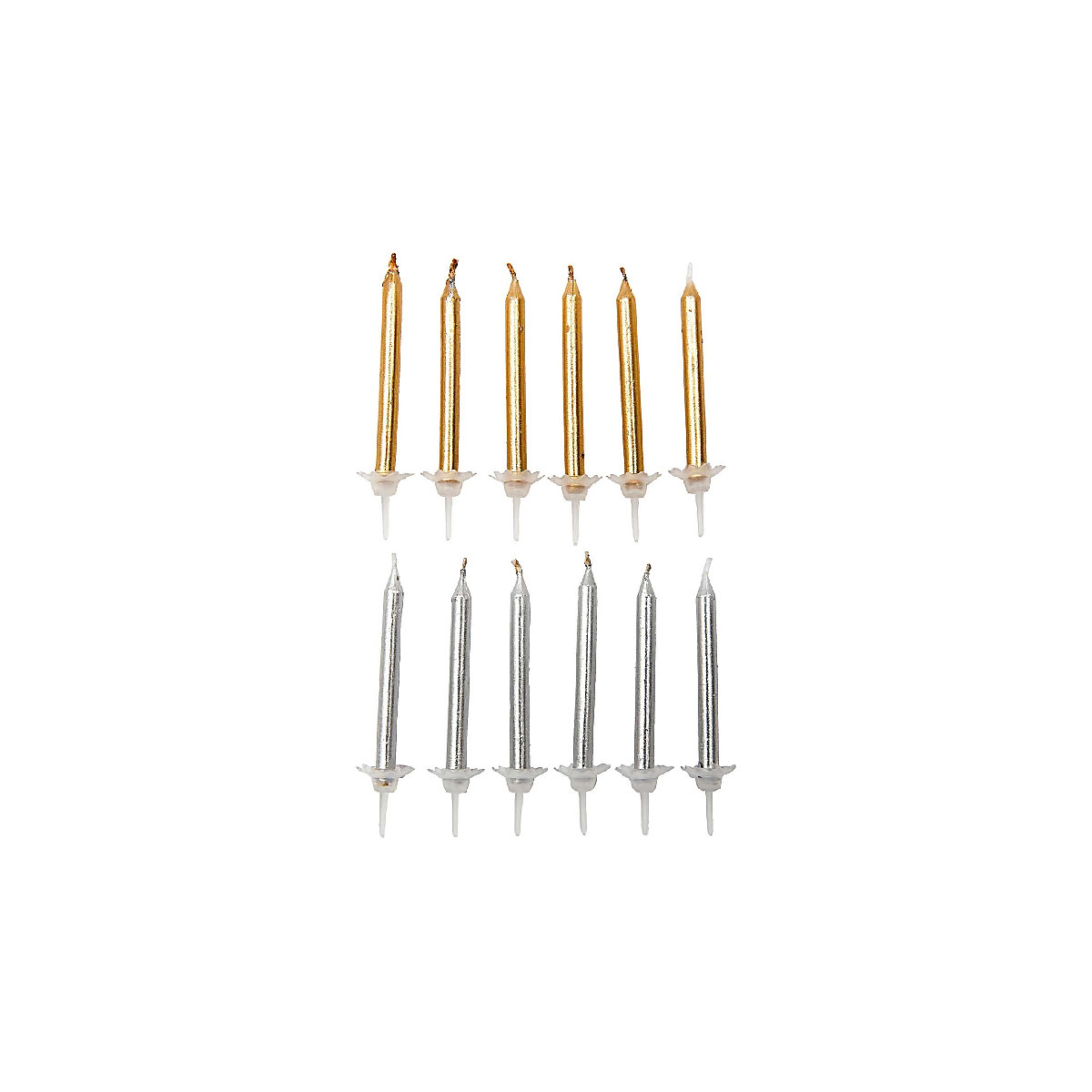 Kerzen Set Gold Und Silber