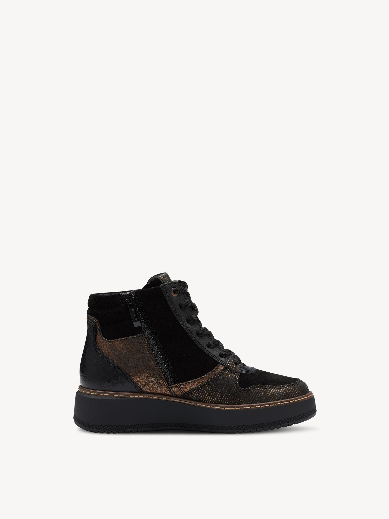Bottine en cuir - noir