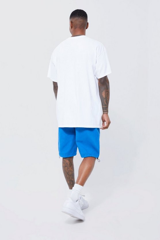Lockere Shorts mit Stern-Applikation